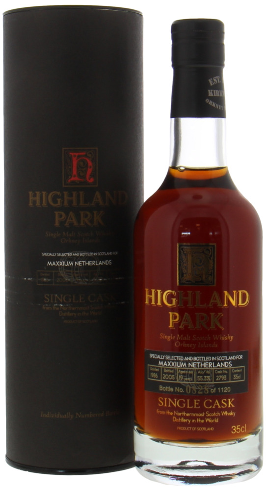 Highland Park - 19 Years Old For Maxxium Netherlands Cask 2793 55.3% 1986 In Original Container