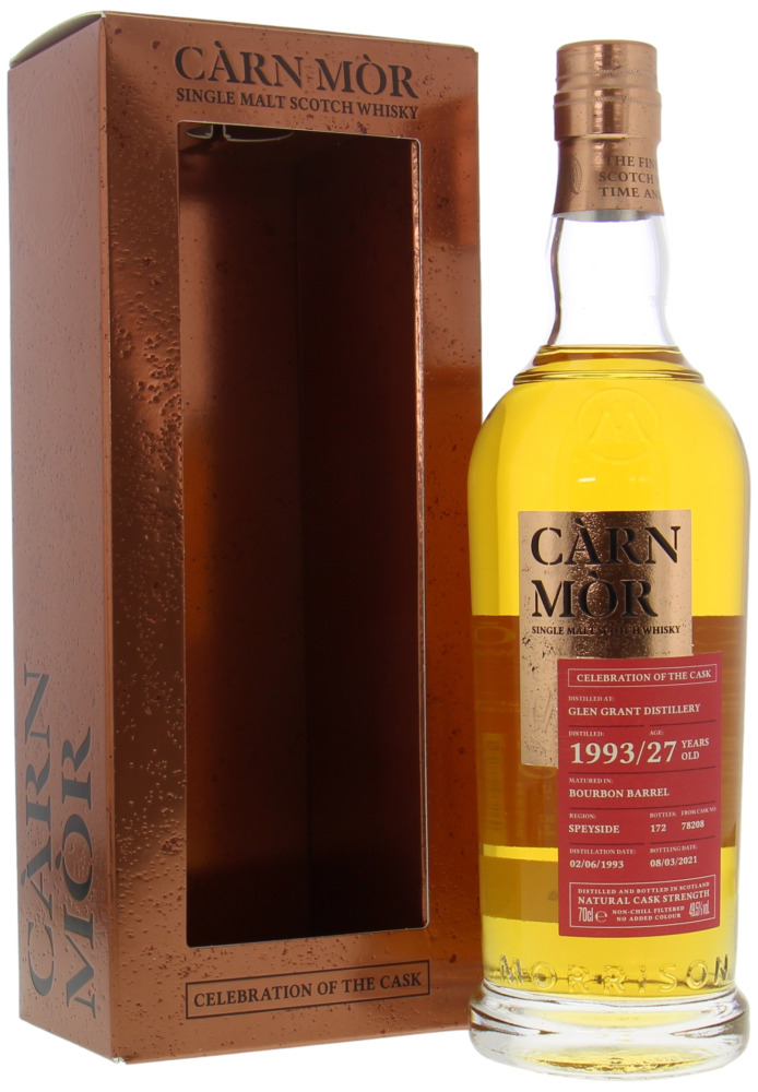 Glen Grant - 27 Years Old Càrn Mòr Celebration of the Cask 49.5% 1993 In Orginal Box