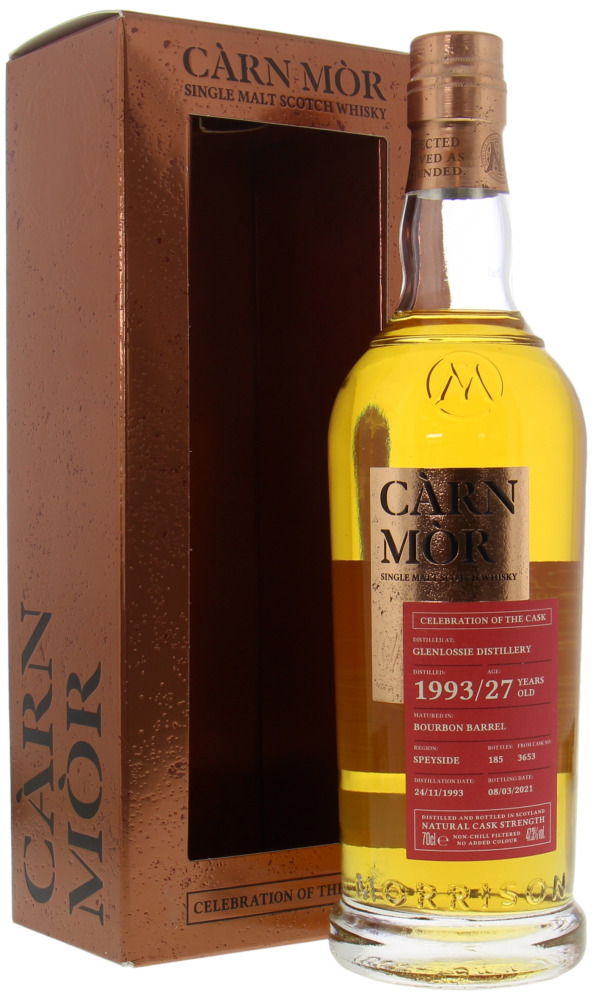 Glenlossie  - 27 Years Old Càrn Mòr Celebration of the Cask 47.3% 1993 In Orginal Box