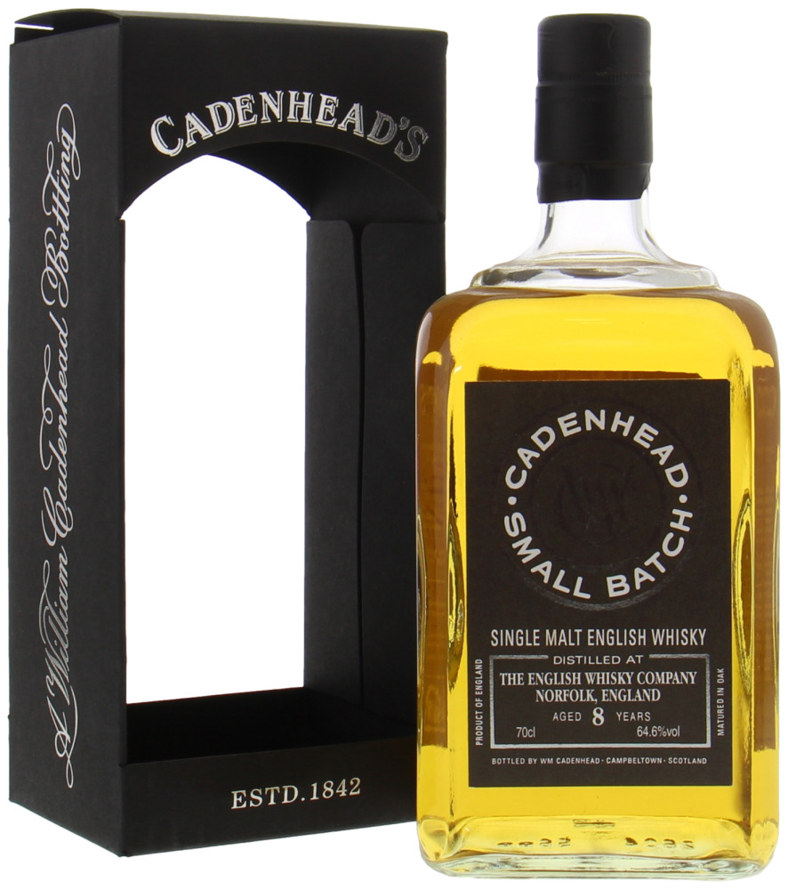 St. George's Distillery - 8 Years Old Cadenhead The English Whisky Small Batch 64.6% 2010 In Orginal Box