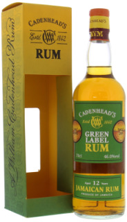 Cadenhead - 12 Years Old Jamaican Rum Single Cask Green Label 46% NV