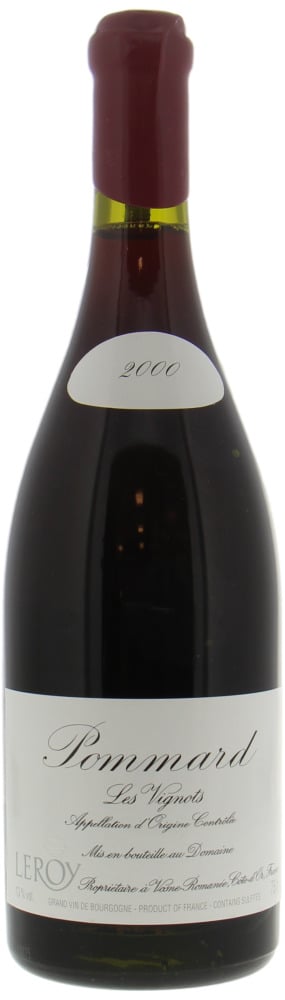 Domaine Leroy - Pommard les Vignots 2000 In OWC of 3
