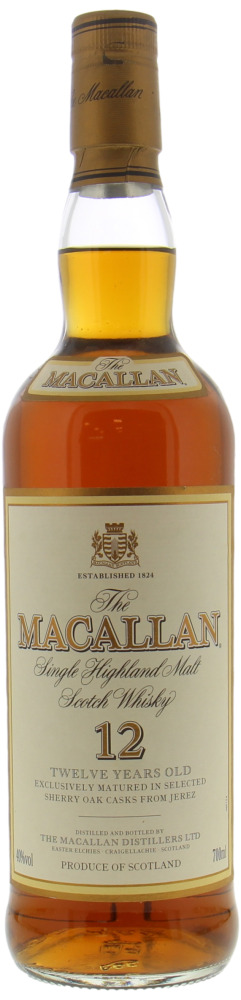 Macallan - 12 Years Old Sherry Oak Casks from Jerez 40% NV No Original Box Included!