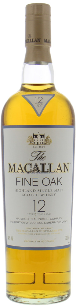 Macallan - 12 Years Old Fine Oak Light label 40% NV No Original Container Included