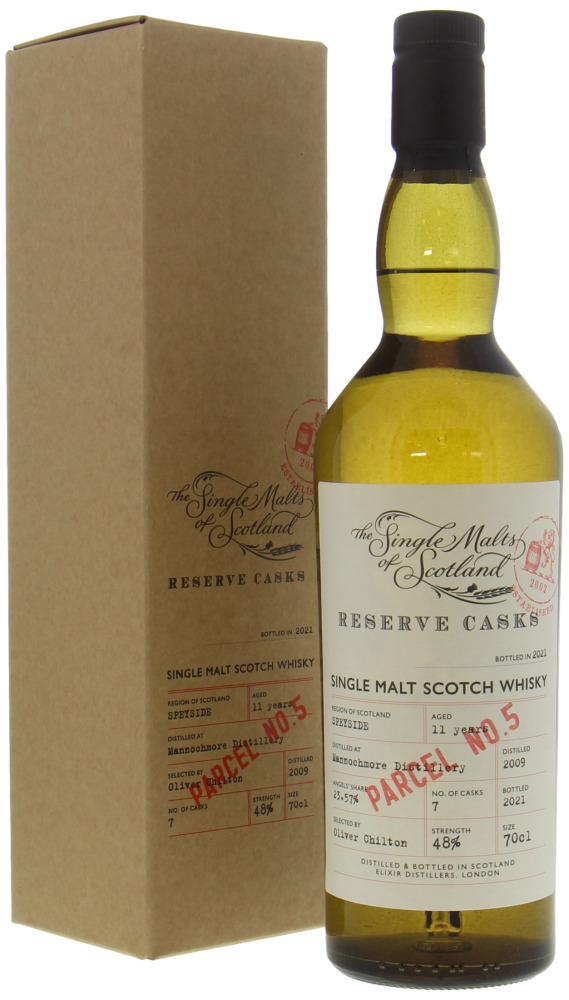 Mannochmore - 11 Years Old The Single Malts of Scotland Reserve Casks 48% 2009 In Orginal Box