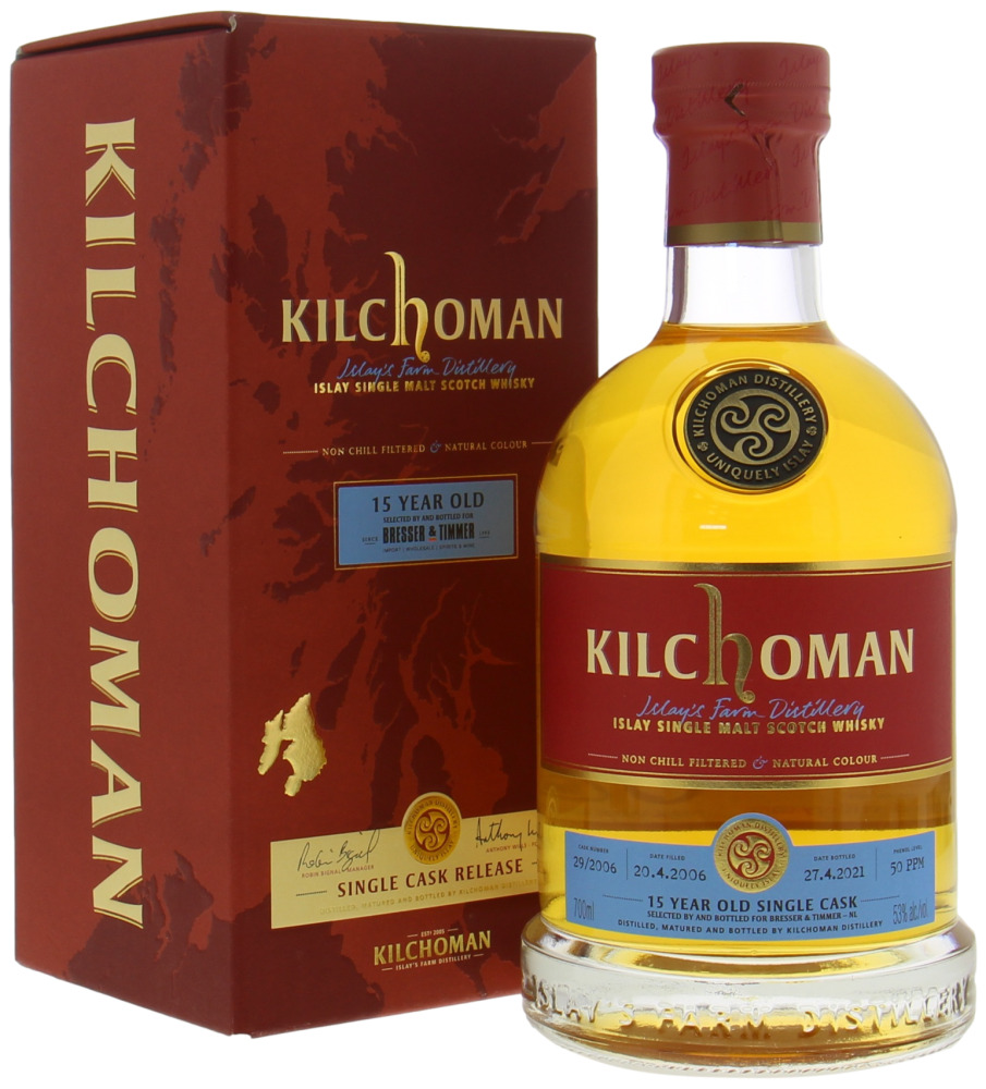 Kilchoman - 15 Years Old Cask 29/2006 For Bresser & Timmer NL 53% 2006 Perfect