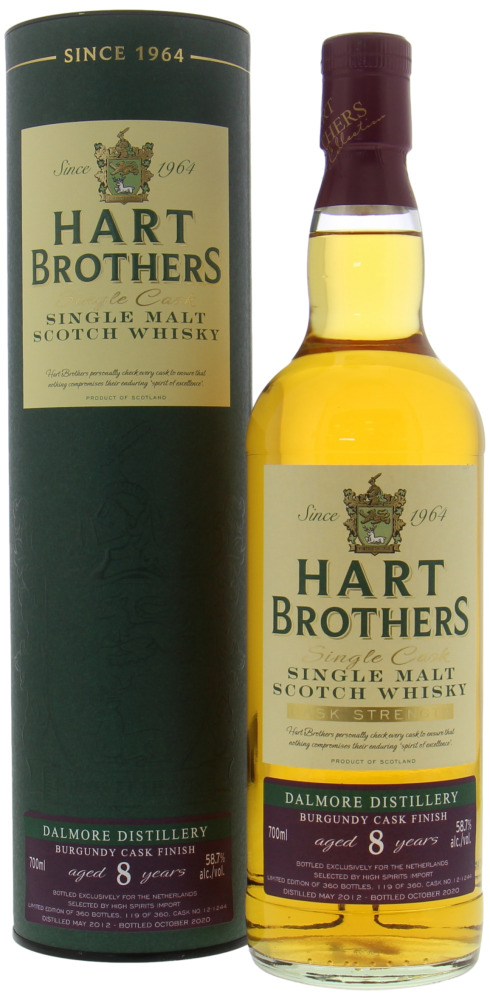 Dalmore - 8 Years Old Hart Brothers Cask Strength Series Cask 12-1-244 58.7% 2012 In Original Container