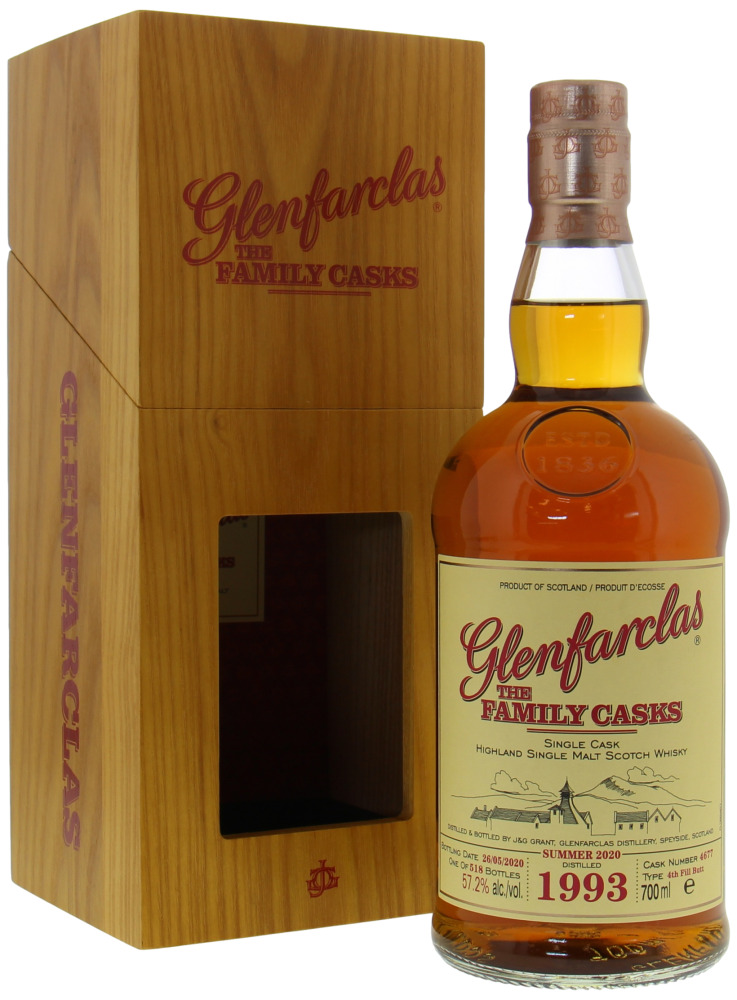 Glenfarclas - 27 Years Old The Family Casks (Release S20) Cask 4677 57.2% 1993 In original Wooden Box