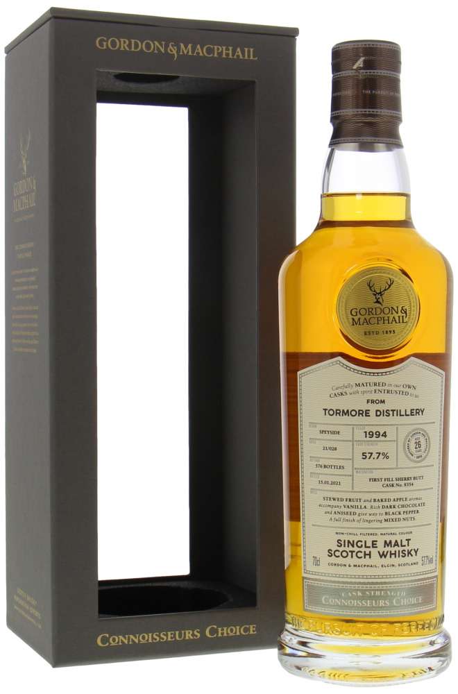 Tormore - 26 Years Old Gordon & MacPhail Connoisseurs Choice Cask 8354 57.7% 1994 In Original Box
