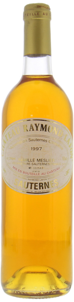 Chateau Raymond Lafon - Chateau Raymond Lafon 1997 slightly amber colored
