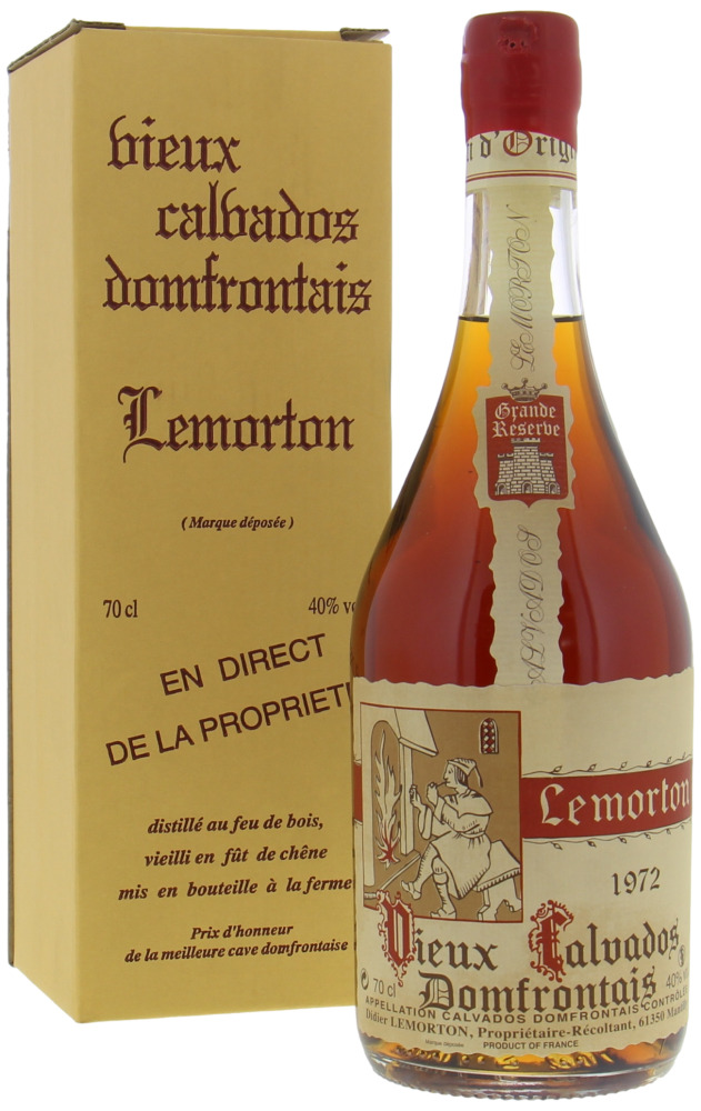 Lemorton - Vieux Calvados Domfrontais 1972 Perfect