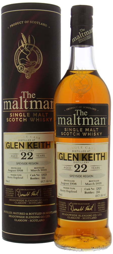 Glen Keith - 22 Years Old The Maltman Cask 12829 49.7% 1998
