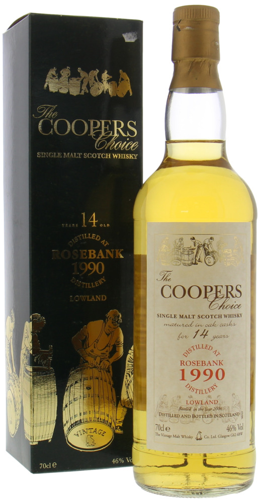 Rosebank - 14 Years Old The Cooper's Choice 46% 1990 In Orginal Box