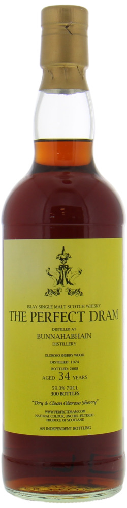 Bunnahabhain - 34 Years Old The Whisky Agency The Perfect Dram 59.3% 1974 10063
