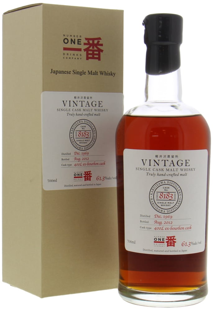 Karuizawa - 42 Years Old Vintage Cask 8183 For Number One Drinks 61,3% 1969 In Original Container 10063