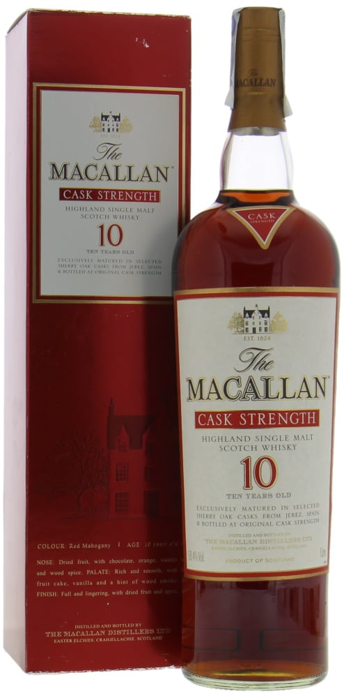 Macallan - 10 Years Old Cask Strength Sherry Oak 58.4% NV