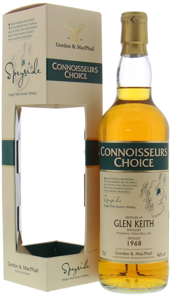 Glen Keith - 40 Years Old Gordon & MacPhail Connoisseurs Choice 46% 1968 In Original Box