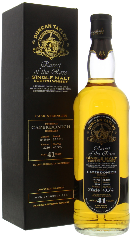 Caperdonich - 41 Years Old Duncan Taylor Rarest of the Rare Cask 3250 40.3% 1969