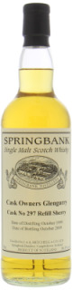 Springbank - 10 Years Old Cask Owners Glengarry Whiskyclub Cask 297 56.1% 1999
