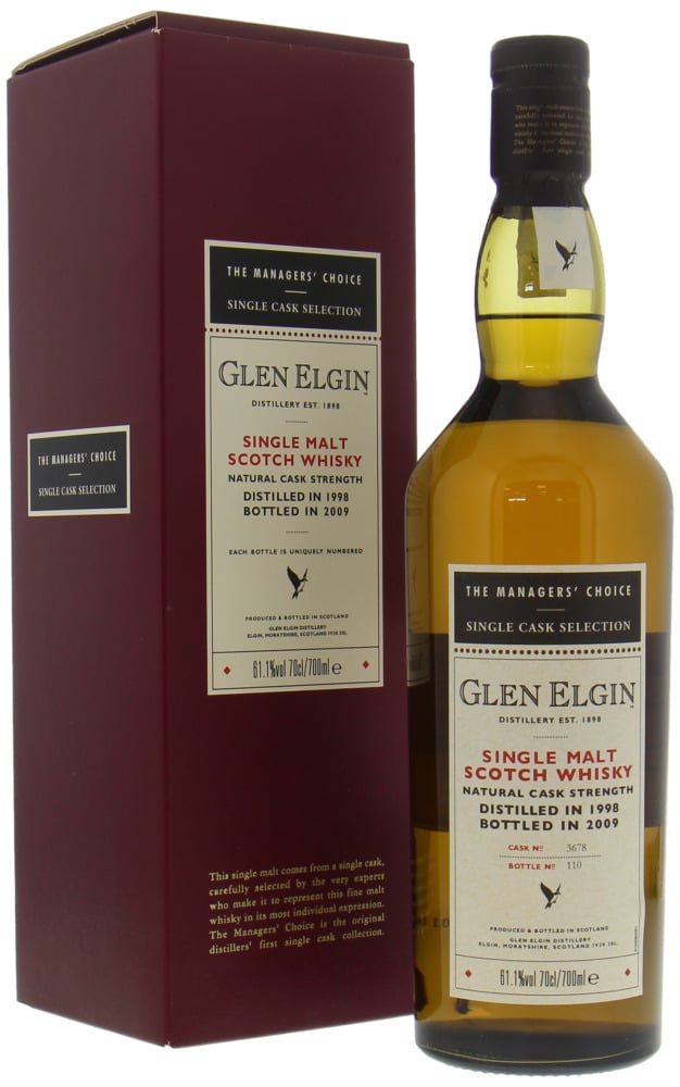 Glen Elgin - The Managers' Choice Cask 3678 61.1% 1998