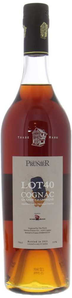 Prunier - Lot 40 81 Years Old Grande Champagne Specially Selected by the Whisky Mercenary 55% 1940