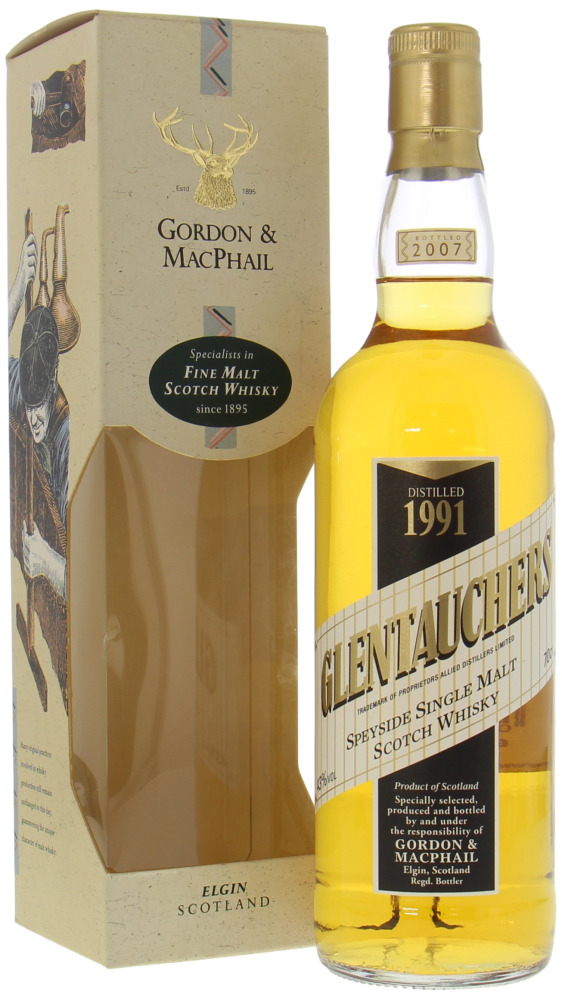 Glentauchers - 1991 Gordon & MacPhail Licensed Bottling 43% 1991 In Orginal Box