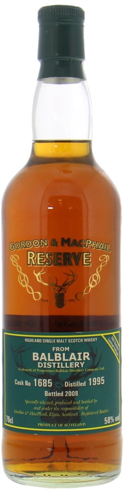 Balblair - 12 Years Old Gordon & MacPhail Reserve Cask 1685 58% 1995