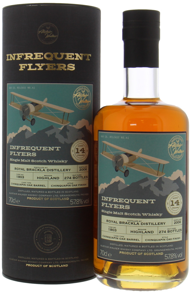 Royal Brackla - 14 Years Old Infrequent Flyers Cask 1803 57.8% 2006 In Original Box