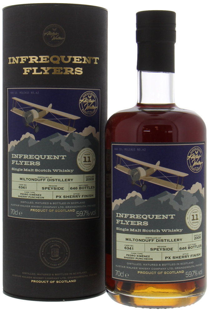 Miltonduff - 11 Years Old Infrequent Flyers Cask 6341 59.7% 2009