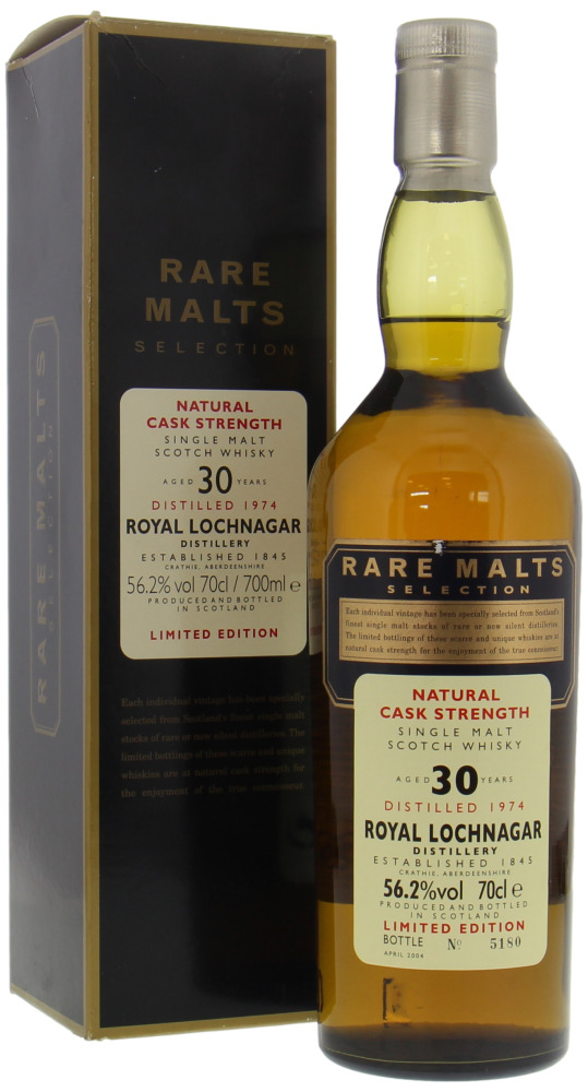 Royal Lochnagar - 30 Years Old Rare Malts Selection 56.2% 1974 In Orginal Box