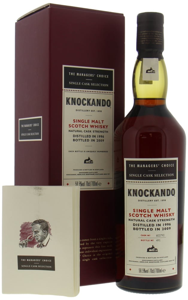 Knockando - 12 Years Old The Managers Choice Cask 800790 58.5% 1996 In orgininal box