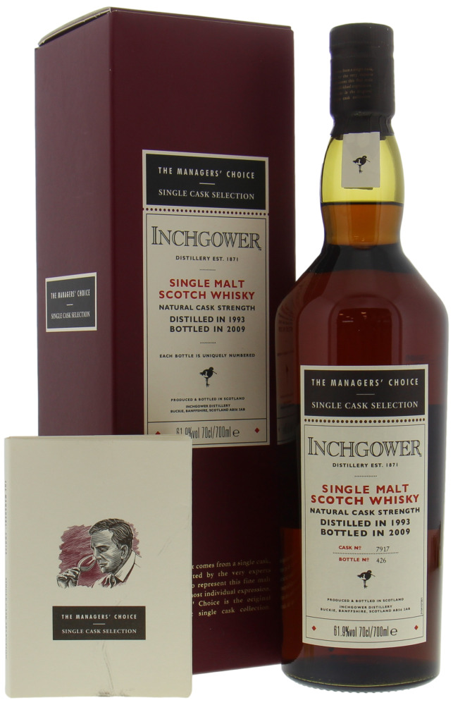 Inchgower - 15 Years Old The Managers' Choice Cask 7917 61.9% 1993 In Original Box