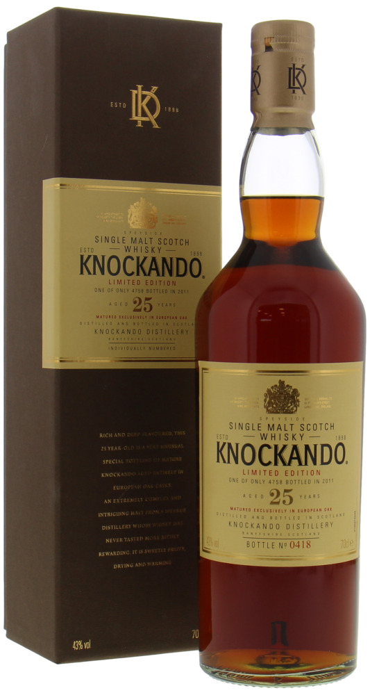 Knockando - 25 Years Old Diageo Special Releases 2011 43% NV In Orginal Box