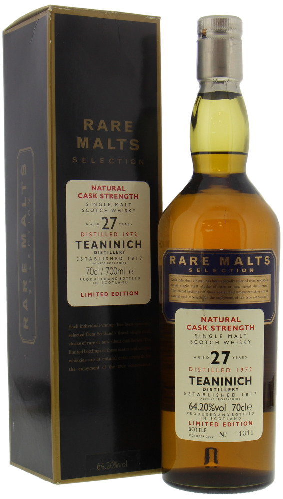 Teaninich - 27 Years Old Rare Malts Selection 64.2% 1972 In Original Box