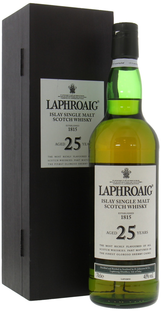 Laphroaig - 25 Years Old 2007 40% NV In Original Wooden Case