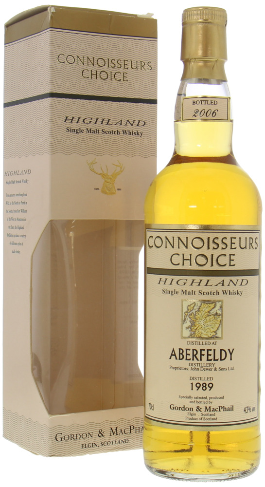 Aberfeldy - 1989 Connoisseurs Choice Old Map Label 43% 1998 In Original Container