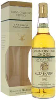Allt-A-Bhainne - 16 Years Old Gordon & MacPhail Connoisseurs Choice Map Label 43% 1991