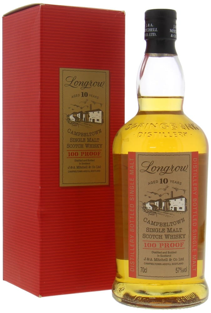 Longrow - 100 Proof Cask 489 Bottled for Usquebaugh Society 20th Anniversary 57% 1999 In Orginal Box 10015