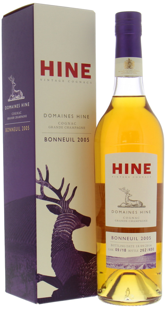 Hine - Bonneuil 2005 Grande Champagne Single Cask 09/18 43% 2005 In orgiginal Box
