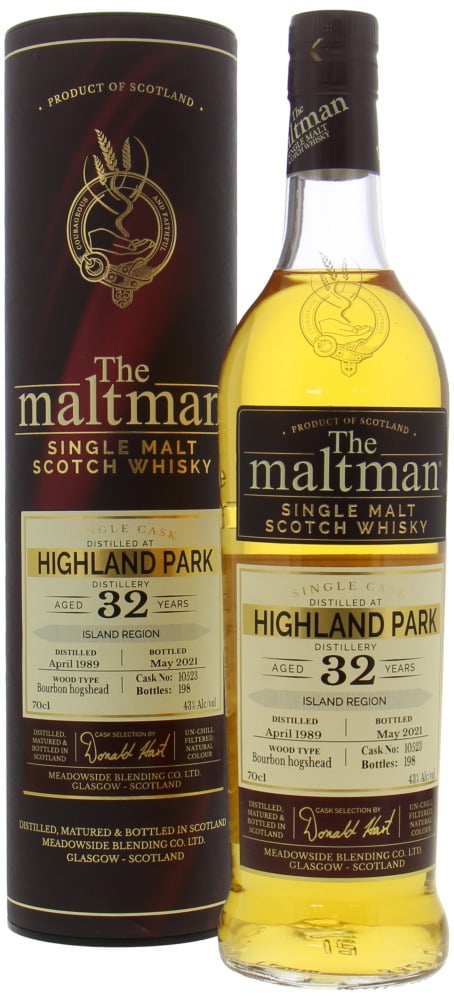 Highland Park - 32 Years Old The Maltman Cask 10523 43% 1989