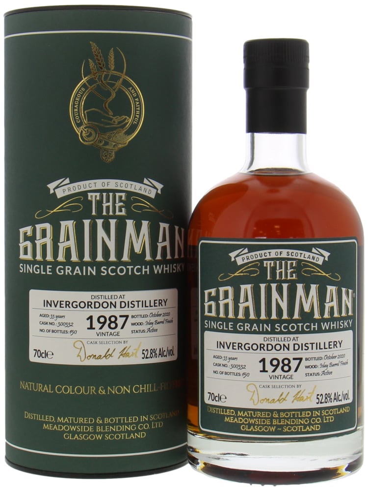Invergordon - 33 Years Old The Grainman Cask 300332 52.8% 1987 In Original Container