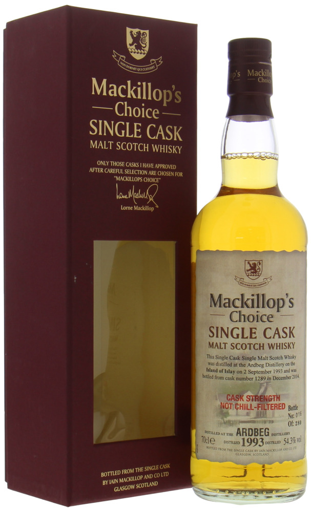 Ardbeg - 20 Years Old Mackillop's Choice Cask 1289 54.3% 1993