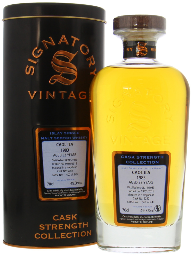 Caol Ila - 32 Years Old Signatory Vintage Cask Strength Collection Cask 5292 49.3% 1983