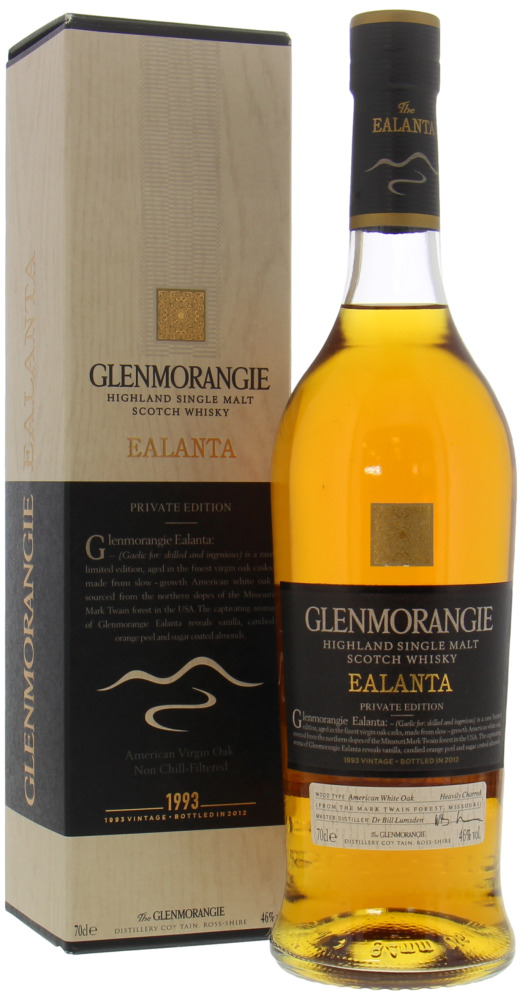 Glenmorangie - Ealanta 46% 1993 In Original Box 10065