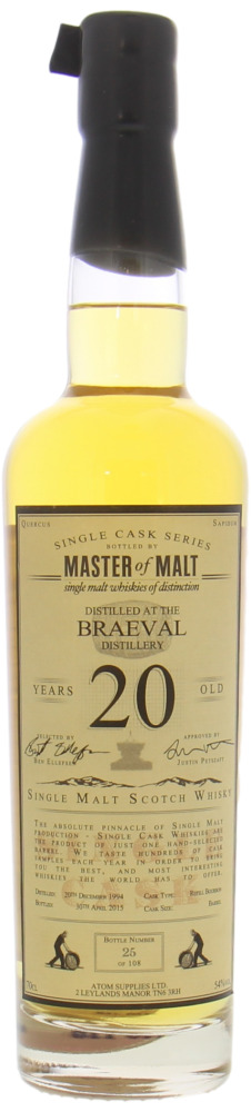 Braeval - 20 Years Old Single Cask Series 54% 1994