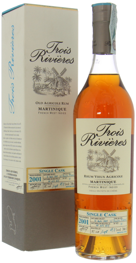 Trois Rivieres - 11 Years Old Rhum Vieux Agrigole Single Cask 32 49.3% 2001 In Orginal Box 10065