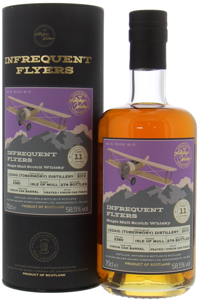 Ledaig - 11 Years Old Infrequent Flyers Cask 2380 58.5% 2010 In Original Container