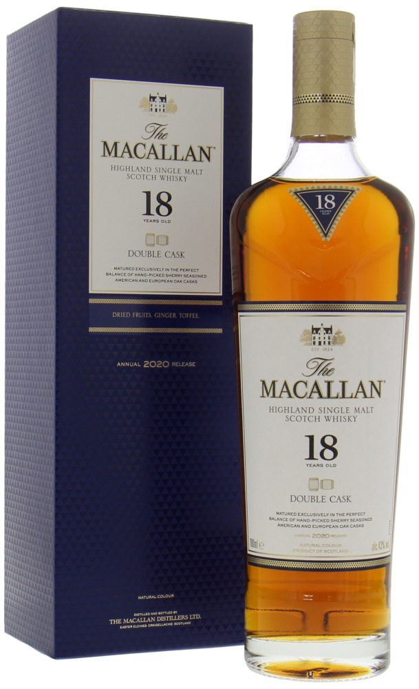 Macallan - 18 Years Old Double Cask 2020 Release 43% NV In Original Box