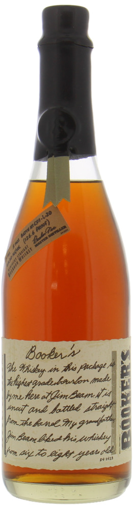 Jim Beam - Booker's 7 Years Old Batch C91-L-20 126.6 Proof 63.30% NV No Original Wooden Case included