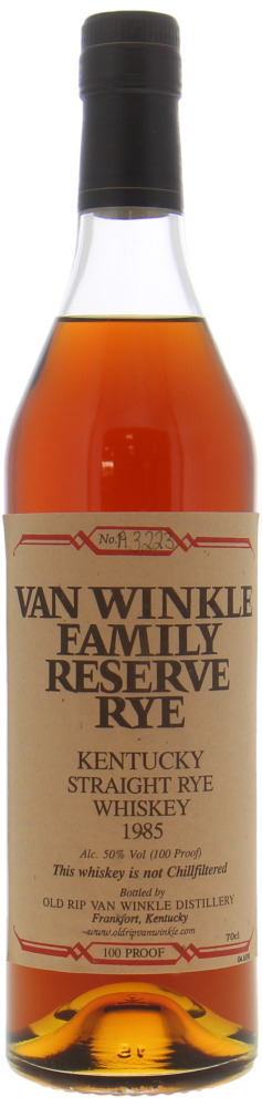 Van Winkle - Van Winkle Familly Reserve Rye 50% 1985